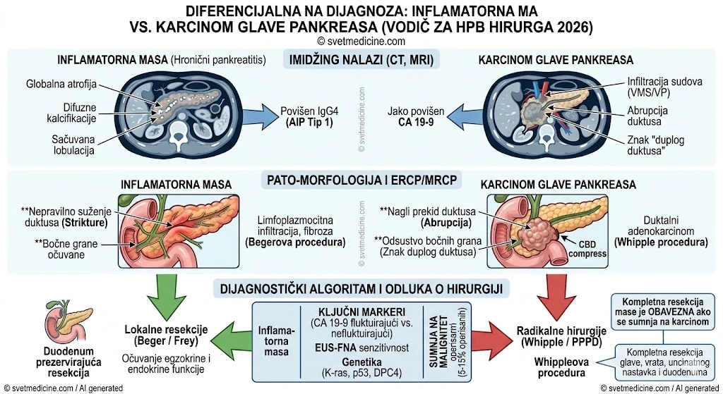 Diferencijalna dijagnoza inflamatorne mase i karcinoma glave pankreasa